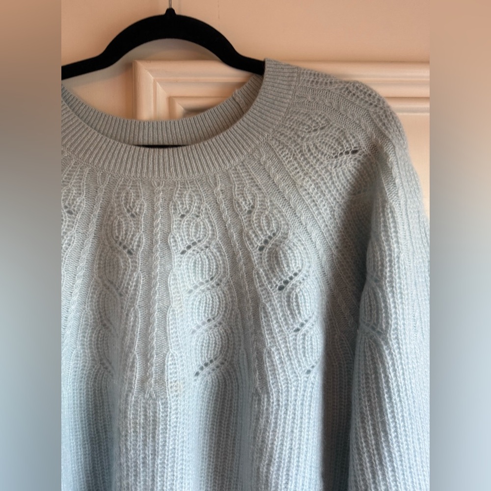Bloomingdale's Cashmere Sweater in Soft Blue - Picture 3 of 6